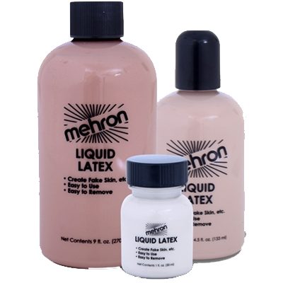 Liquid Latex 1 oz 4.5 oz. 9 oz. Bottle