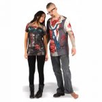 Lady Zombie costume - Female Faux Real T-shirt