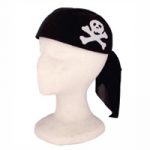 Kids Pirate Scarf Hat - Black and White