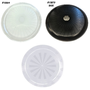 16 Inch Round Sunburst Plastic Serving Tray