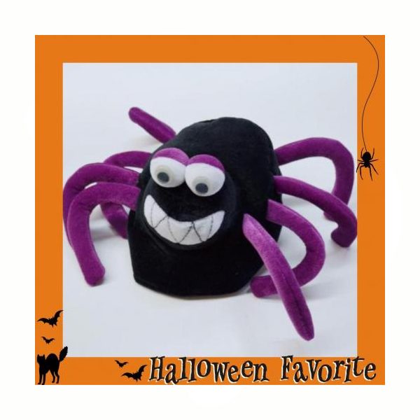 Soft Fabric Spider Hat Wiggle Eyes