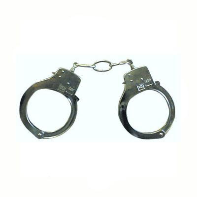 Heavy Silver Metal Handcuffs