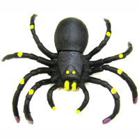 Black Plastic Spider - 5 inch long