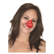 Red Rubber Honking Clown Nose