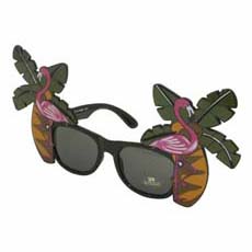 Flamingo Palm Tree Tropical Sunglasses