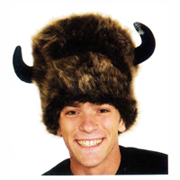 Buffalo Lodge Hat with Horns