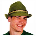 Green Heavy Felt Alpine Hat