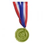 Gold Medal on Patriotic Ribbon