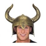 Plastic Medieval Helmet w Horns