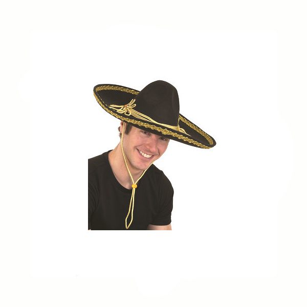 Deluxe Felt Mexican Mariachi Sombrero Hat
