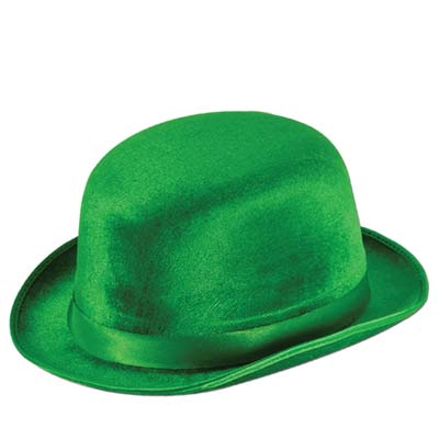 Green Vel Felt Derby Hat