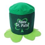 St. Patricks' Day Hat says "Happy St. Pats!"