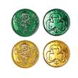 Lucky Leprechaun St Patrick Plastic Coins