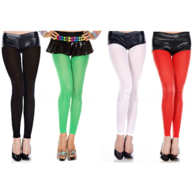 Nylon Footless Capri Tights