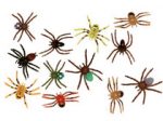 3" Painted Assorted Plastic Spiders