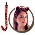 tiger ear tail costume accessory set