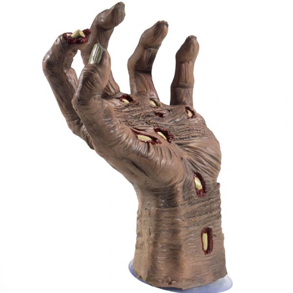 Latex Rotting Zombie Hand w Suction Cup