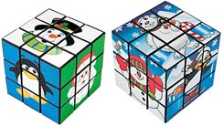 Movable Cube Puzzle: Christmas Winter Friends designs