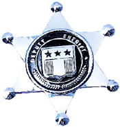 Metal Clip On Sheriff Badge