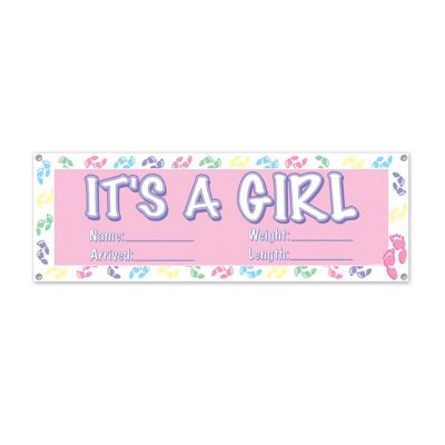 its a girl sign banner