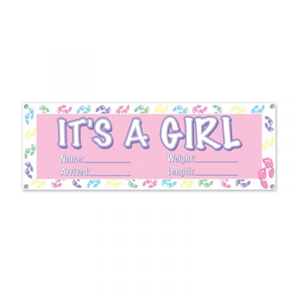 its a girl sign banner