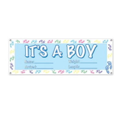 its a boy sign banner