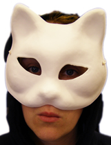 Mache Cat Mask
