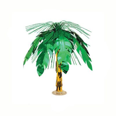 vinyl palm tree cascade centerpiece