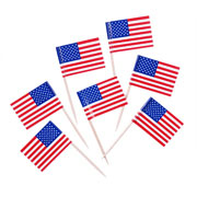 U.S. Toothpick Flags - 100/Pack
