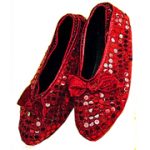 Red Sequin Shoe Covers