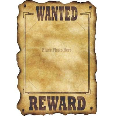 Wanted Poster - Old West Wanted Sign