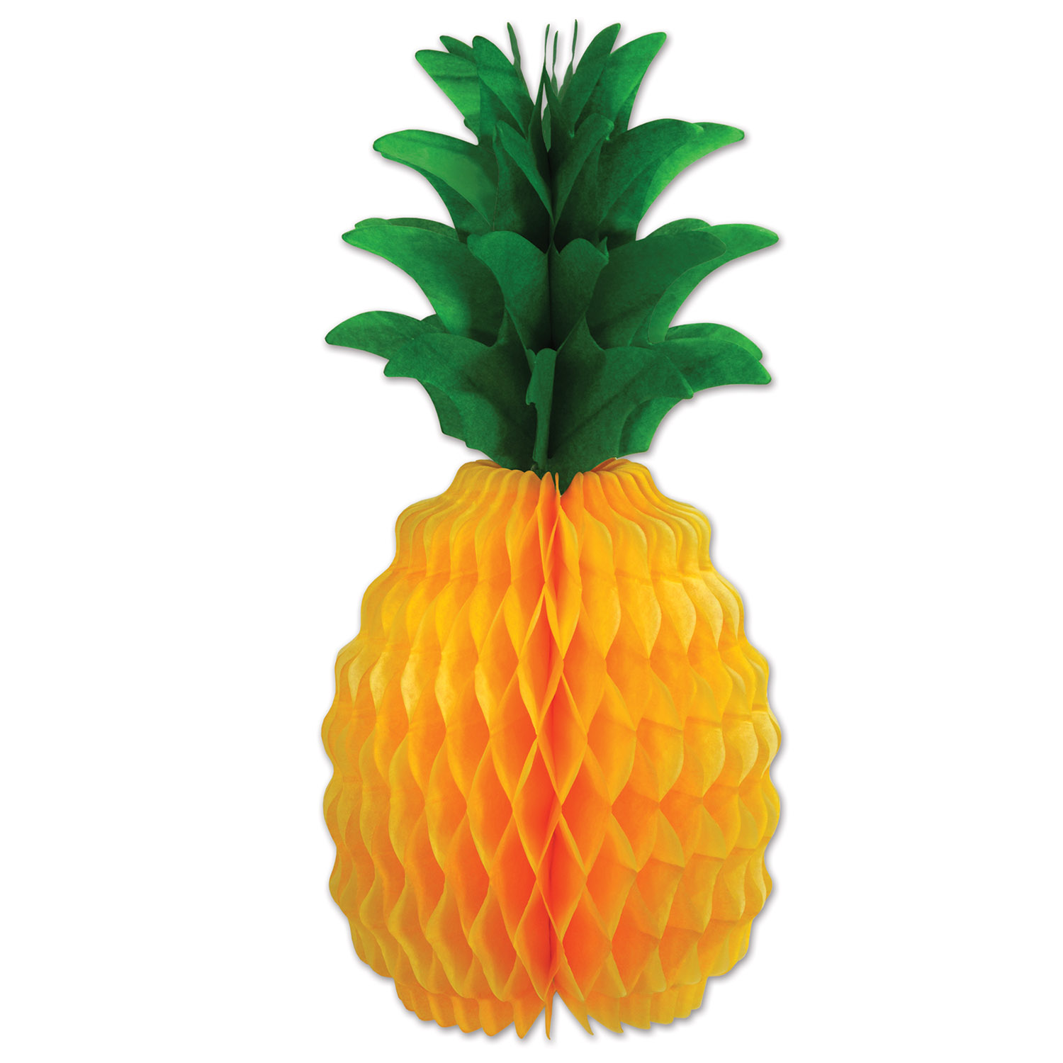 20" Tissue Pineapple Luau Centerpiece