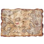 Pirate Treasure Map - Plastic