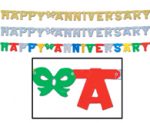 Happy Anniversary 6 Foot Foil  Letter Banner