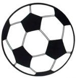 13 1/2 Inch Soccer Ball Cutout Olympic