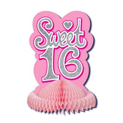 Sweet 16 Tissue Centerpiece Pink