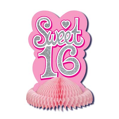 Sweet 16 Tissue Centerpiece Pink