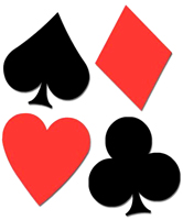 17" Playing Card Suit Bridge Casino Monte Carlo