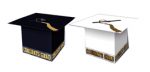 Graduation Hat Box - Black or White