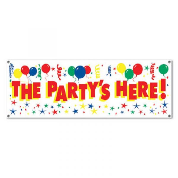 The Partys Here! Banner