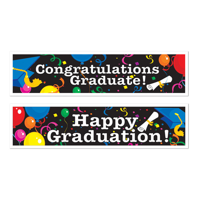 Graduation banner Congratulations, Happy Graduation