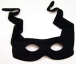 Zorro Style Black Mask with Ties