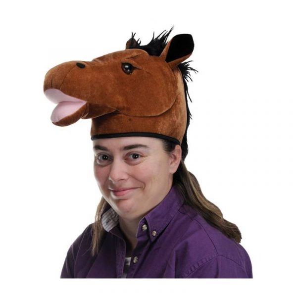 Plush Horse Head Hat 4