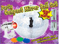 Party Compact Mirror Ball Set