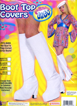 White Go-Go Boot Top Covers