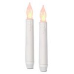 6 Inch L.E.D Taper Candles - 2 pack