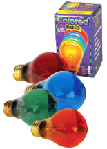 25 Watt Single Transparent Colored Light Bulb