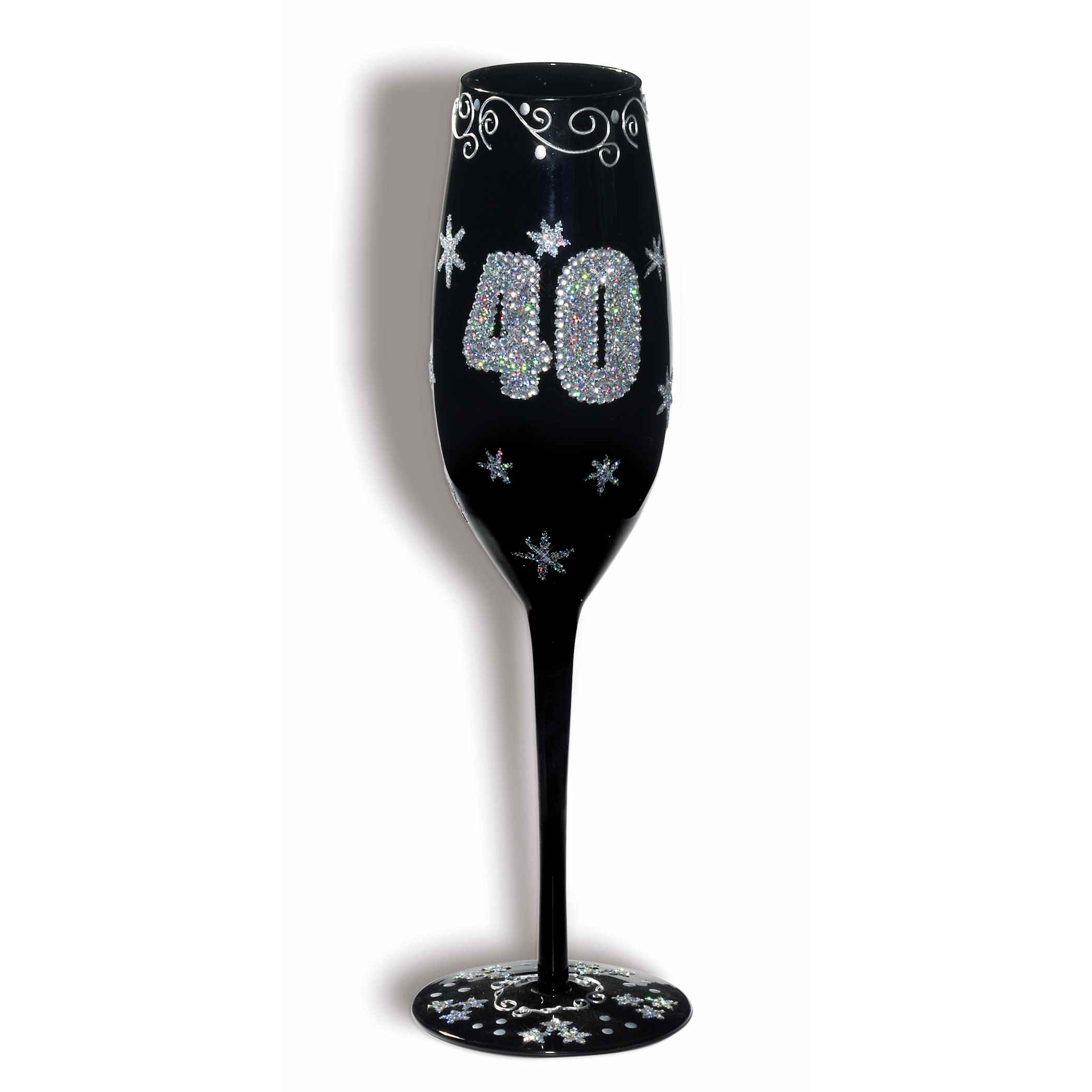 Flute Champagne 40 Ans Noire 