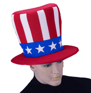 Fabric Uncle Sam Top Hat