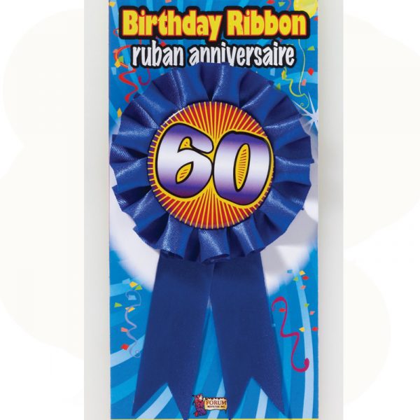 birthday award ribbon rosette 60